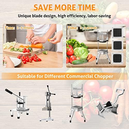 Chopper Blade 1/4" Inch Commercial Vegetable Dicer Blades, 2 Pack
