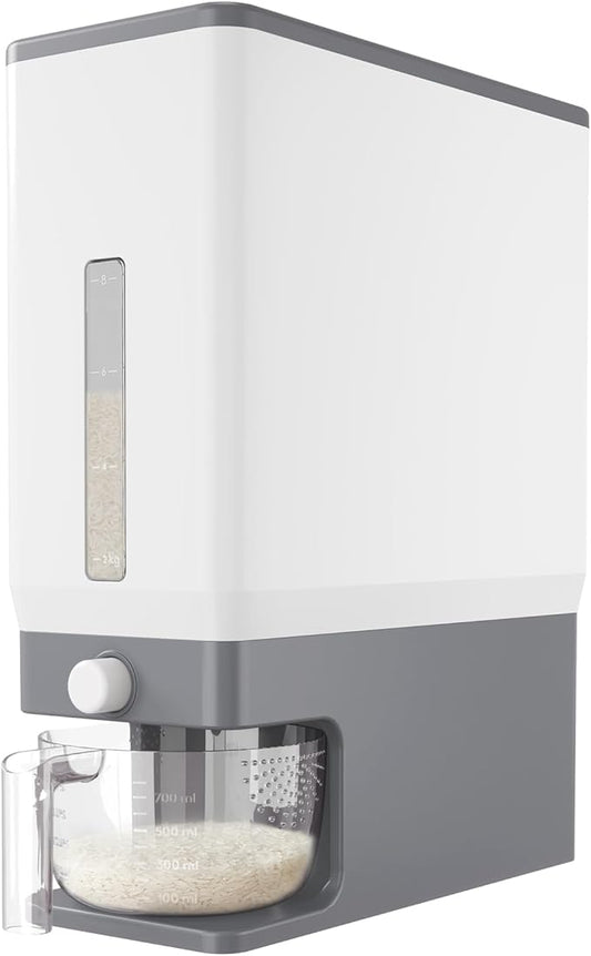 Rice Dispenser 25 Lbs(11.3kg), 1 Pack Grey