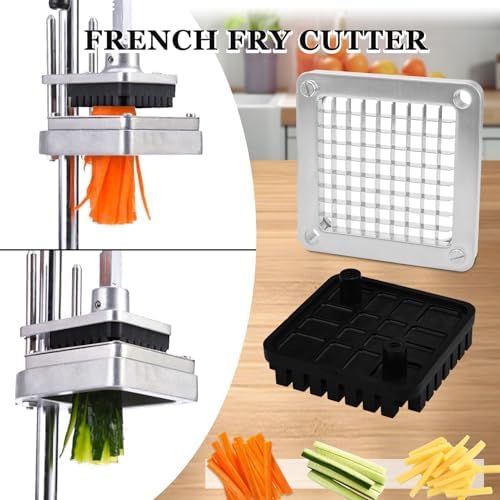 2 PCS Replacement Dicer Chopper 3/8" Blades with Pusher Block