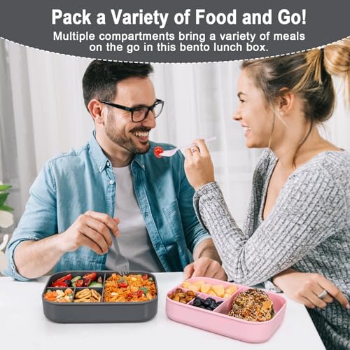 47oz Stackable Bento Lunch Box for Adult & Teens BPA-Free Container