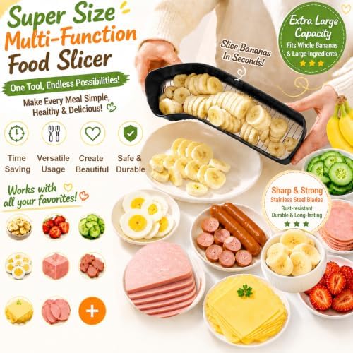 Extra Large Cheese Slicer Butter Cutter, 304 Stainless Steel Blades