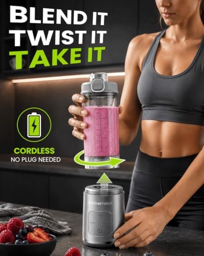 Portable Blender for Smoothie, Personal Blender, Cordless, Fitness &Travel - Image 4
