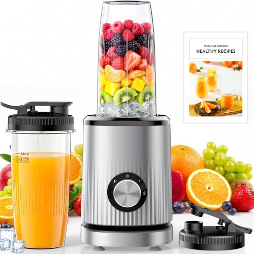 Turelar Smoothie Blender for Shakes and Smoothies with 2*16.9oz To-Go Cups by Turelar