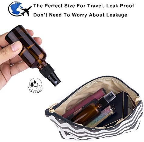 2oz Amber Glass Spray Bottles for Essential Oils, Set of 3 - Image 4