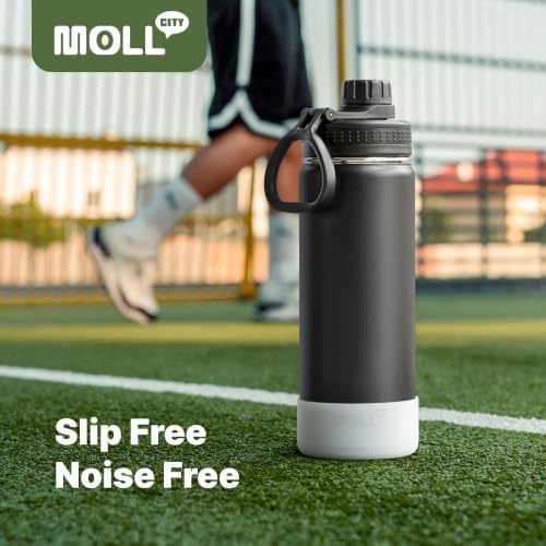 Kids Insulated Water Bottle,16 oz Stainless Steel,Black