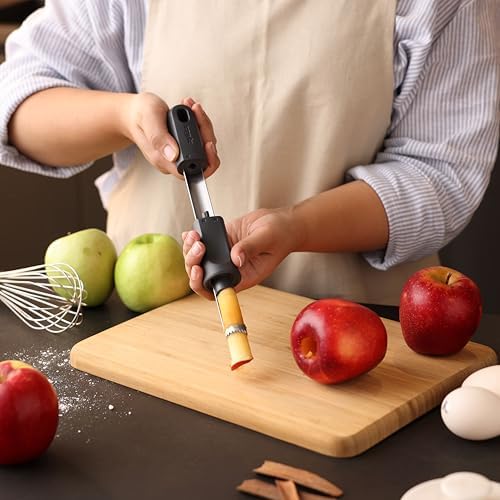 Easy Twist Apple Corer – Easy Grip, Stainless Steel Blade, Quick & Effortless Apple & Pear Coring, Dishwasher Safe Kitchen Tool