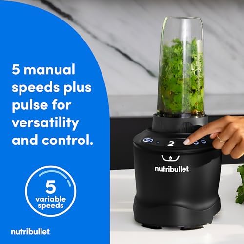 nutribullet® SmartSense Blender Combo, 1400 Watts, Matte Black, NBF50700AK - Image 5