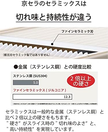 Kyocera CS-212S-FP Kyocera Julienne Slicer, Ceramic, Rustless, Disinfecting and Bleaching, Made in Japan - Image 3