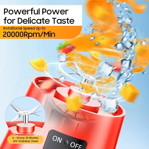 2026 Newly Upgraded Portable Smoothie Blender - Personal Travel Blender - Image 3