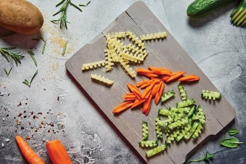 Börner Wave-Waffle PowerLine Crinkle Cut Vegetable Slicer (Orange) • Slicer for Wave & Waffle Cut • Wavy Vegetable Cutter • Slicer for Lattice Potatoes & Chips • Wavy Potato Slicer - Image 2
