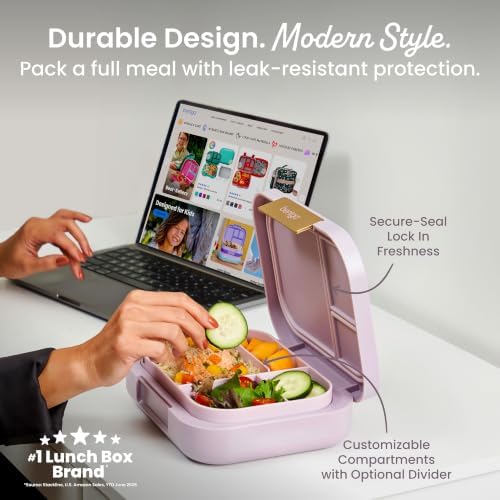 Modern Adult Bento Lunch Box with 3-4 Compartments
