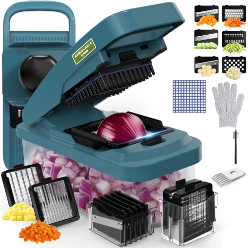 Multifunctional Vegetable Chopper & Mandoline Slicer, Veggie Chopper by Unknown