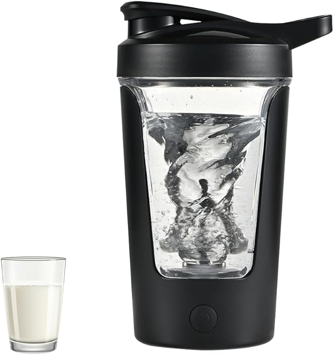 Electric Shaker Bottle, Blender Bottles For Protein Mixes, USB-C Rechargeable 12 oz, Portable Mixer Cup for Shakes and Meal Replacements