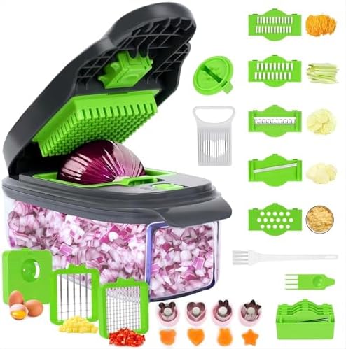13-in-1 Vegetable Chopper, Box Chopper for Vegetables by AISHUJIE