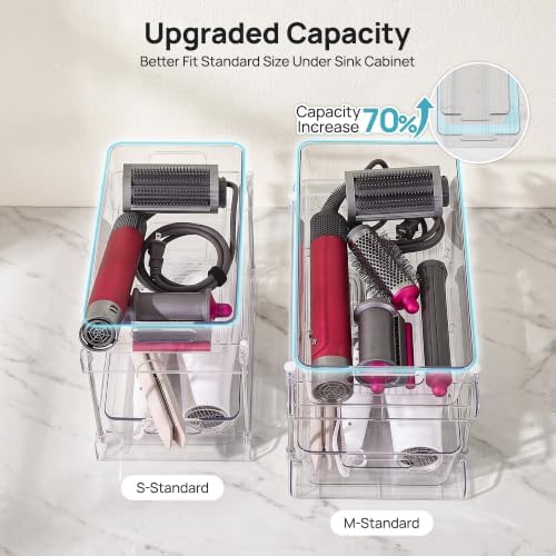 2 Pack Larger Pull Out Bathroom Under Sink Organizer (M-Standard)