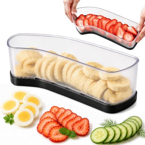 Egg Slicer for Hard Boiled Eggs, Transparent Body Fruit Slicer
