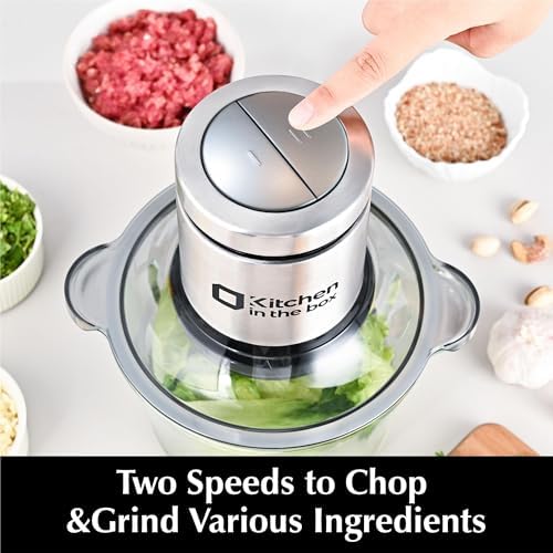 Meat Grinder & Food Processor, Silver