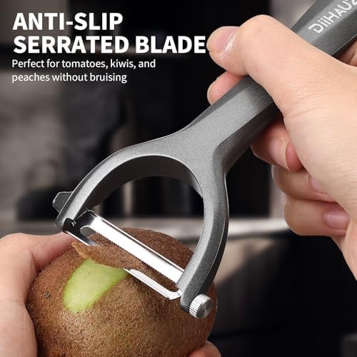 Potato Peeler, Blade Replaceable Aluminum Alloy Vegetable Peeler