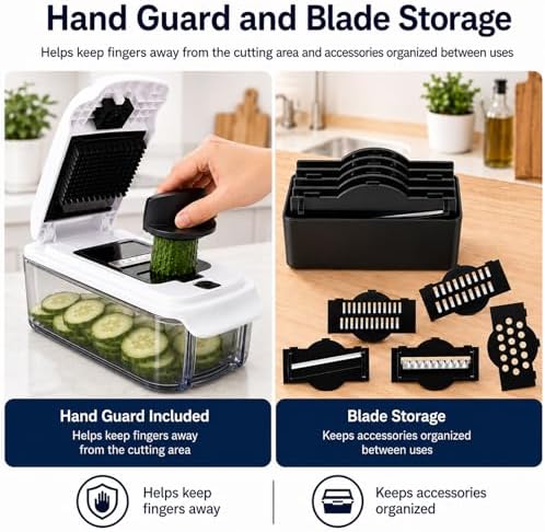 10-in-1 Vegetable Chopper(White & Black) - Image 4
