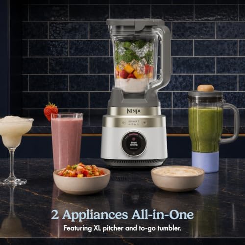 Ninja CrushBOSS 2-in-1 Blender & Tumbler, Amazon Exclusive Bone & Champagne - Image 2
