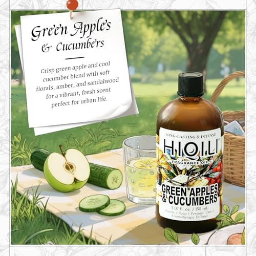 HIQILI Green Apples & Cucumbers Fragrance Oil for Candle, Soap & Perfume - Image 2