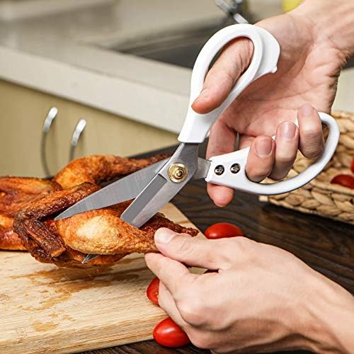 Professional Kitchen Shears,Multi Purpose Scissors - Premium Heavy Duty Shears Ultra Sharp Stainless Steel Shear(2 Pack)