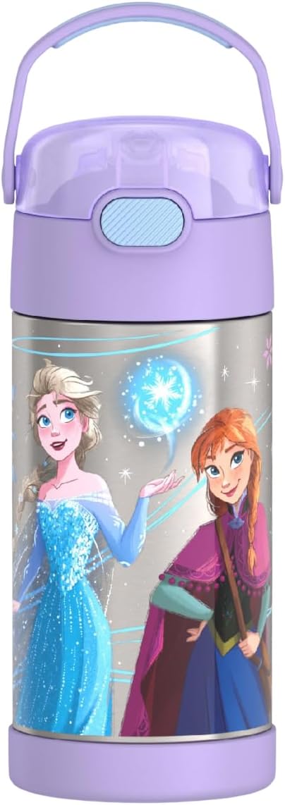 FUNTAINER Water Bottle with Straw, 12oz, Frozen 2