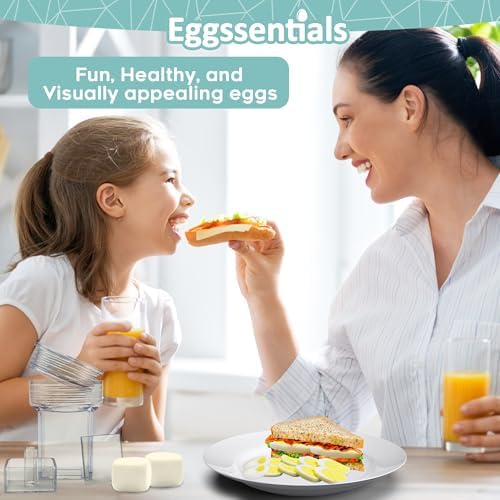 Pack of 3 Egg Shaper - Egg Cuber Square Egg Mold - Hard Boiled Eggs Maker for Square Boiled Egg Dicer for Eggs - Boiled Egg Mold Press.