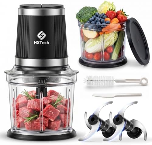 Food Processor with Two 4-Cup Bowls: 2-Speed Electric Food Chopper by Unknown