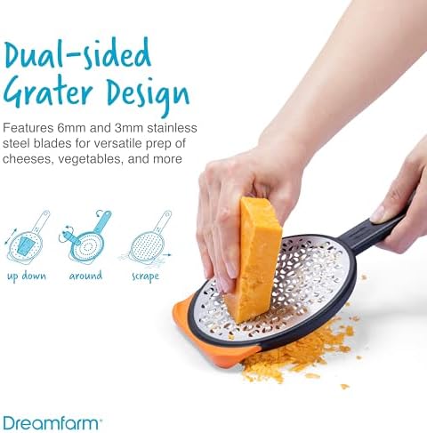 Dreamfarm Kitchen Grater Set - Black, Green & Yellow, Set of 2 - Image 2