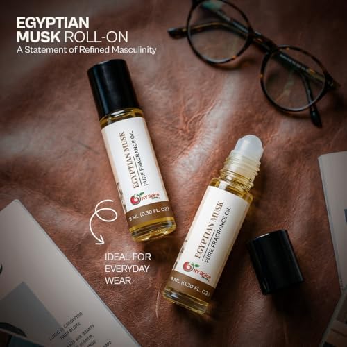 NY Spice Shop Egyptian Musk Fragrance – Pack of 3 Soft Floral Musk – Musky Essence & Oil Base Fragrance Blend with Enduring Aroma Tone – Traditional Arabic Perfume for Personal Scent Collection - Image 2
