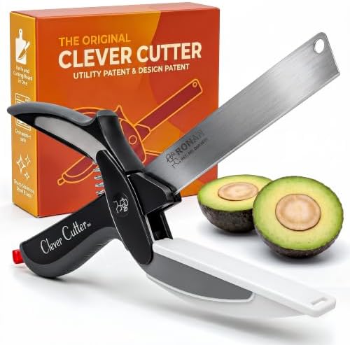 Clever Cutter 2 in 1 Kitchen Scissors and Cutting Board for Food Chopping