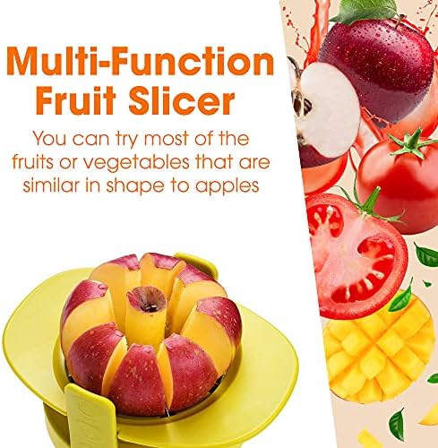Set of 3 Fruit and Vegetable Slicers, Multifunctional Apple Corer, Mango and Tomato Slicer, Time-Saving Kitchen Gadgets