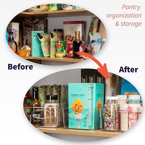 Pantry Organizers and Storage and Cabinet Organizer, 2 Pack