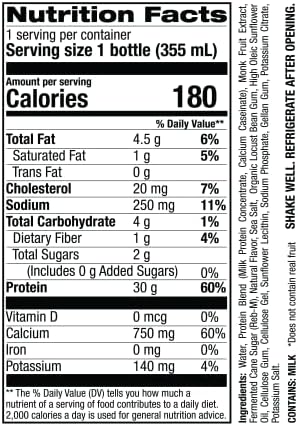 High Protein Shakes, Banana Cream, 12 fl oz | 12 Pack