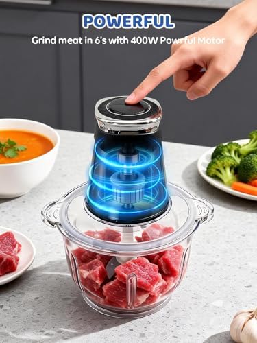 Food Processor, 500W Electric Food Chopper - Image 3