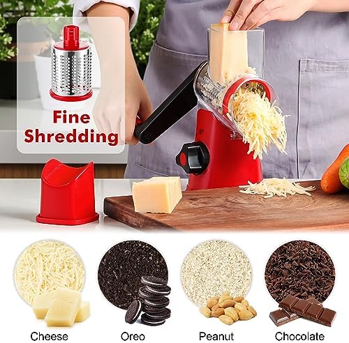GDL Cheese Grater Hand Crank, Rotary Cheese shredder, Vegetable Slicer - Image 2
