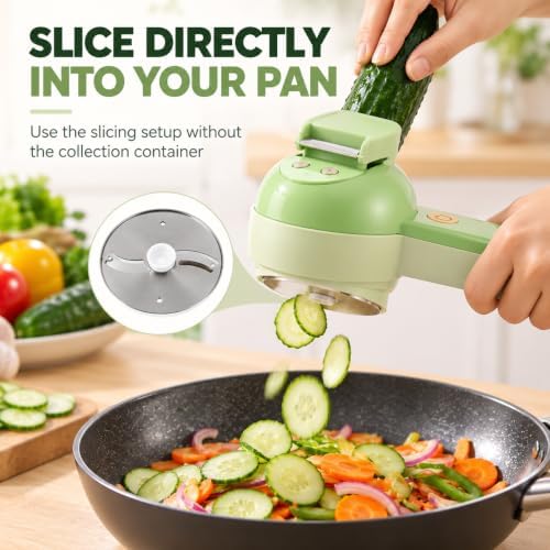 Fine Dice Veggie Chopper, Rechargeable Electric Food Chopper (White, Gen 2) - Image 5
