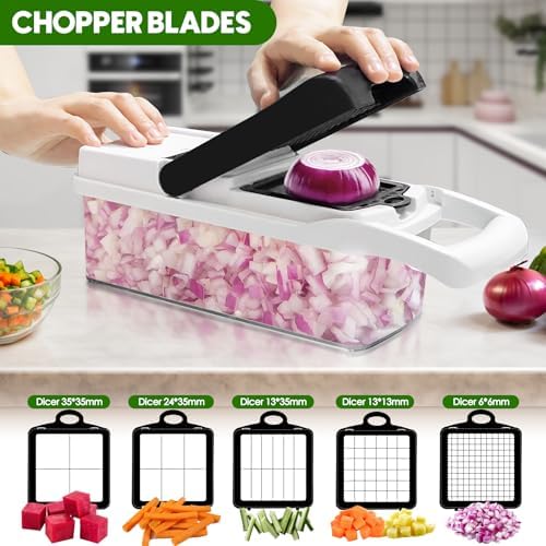 Multi 23-in-1 Pro Vegetable Chopper & Mandoline Slicer, 10 Blade-in-1 - Image 3