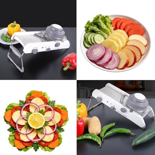 Mandoline Slicer For Kitchen, Vegetable Chopper, Vegetable/Potato/Veggie/Cheese/Tomato/Onion Manual Slicer, Multi-Functional Vegetable Manual Slicer And Cutter For Your Kitchen. - Image 2