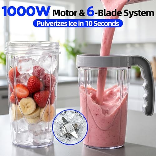 Personal Blender 1000W for Smoothies & Shakes - Image 2