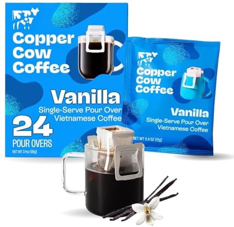 Vanilla, Vietnamese Pour Over, Dark Roast 24 Single Serve