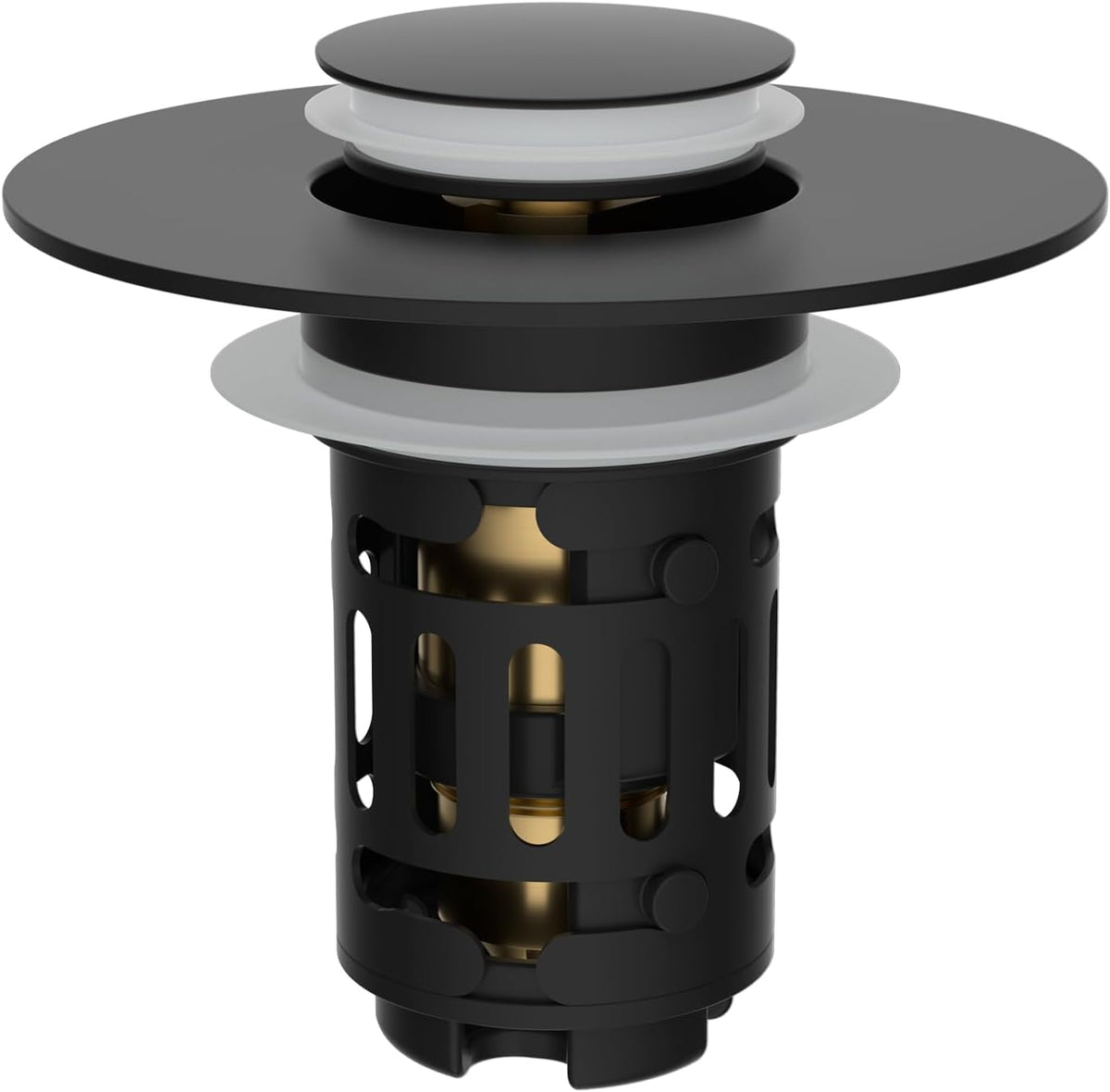 Upgraded 3 in 1 Bathroom Sink Drain Strainer, Pop Up Stopper