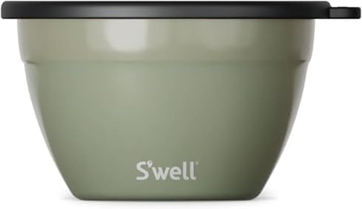 Stainless Steel Salad Bowl Kit 64 oz Mountain Sage