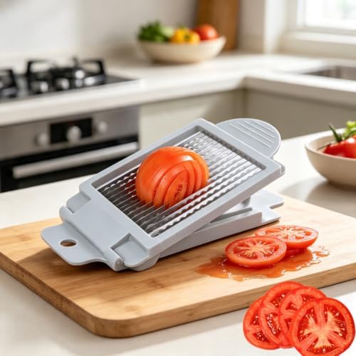Stainless steel Tomato Slicer Tool Vegetable Slicer for Kitchen 15 Blades