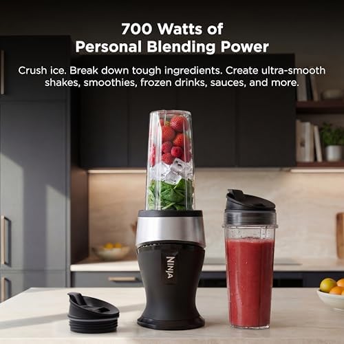 Ninja Fit Compact Personal Blender, 700W, (2) 16oz Cups, QB3001SS - Image 2