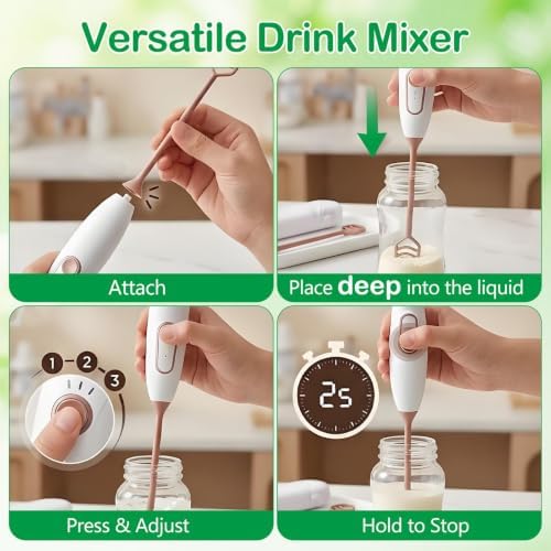 Portable Rechargeable Baby Formula Mixer (White)