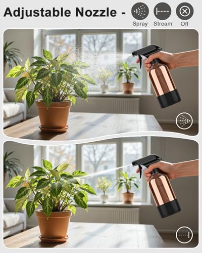Bontip Amber Glass Spray Bottle, 8 oz with Black Silicone Sleeve, 1 Pack - Image 3