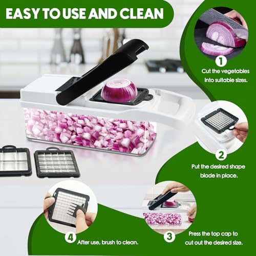 Multi 23-in-1 Pro Vegetable Chopper & Mandoline Slicer, 10 Blade-in-1 - Image 5
