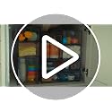4 Pack Small Clear Stackable Storage Drawers, Fits Narrow Spaces